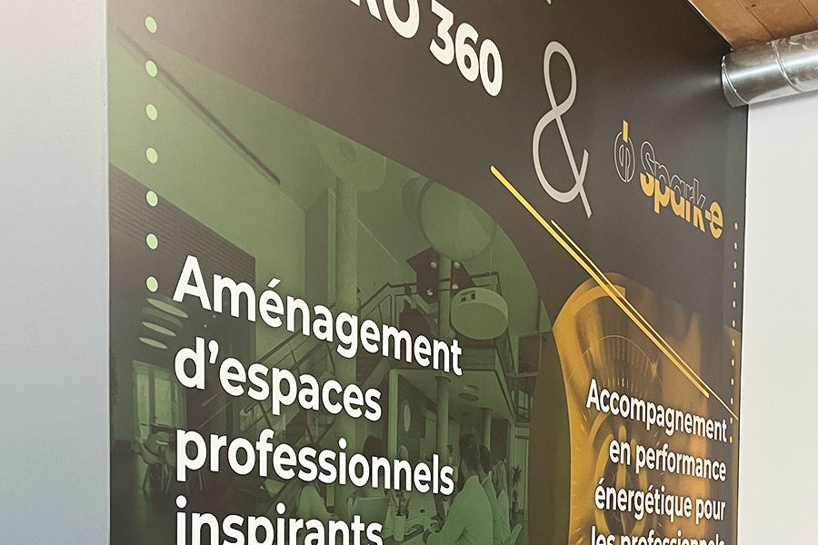 Adhésif mural personnalisé pour décoration d’espace professionnel